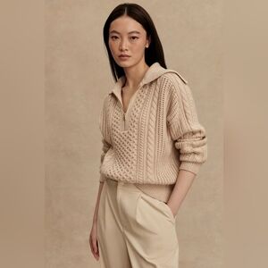 Varley Camello Cable Knit Sweater NWT